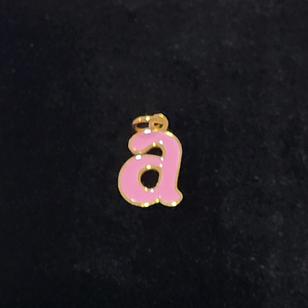 New Letter A lowercase Typewriter Letter Charm